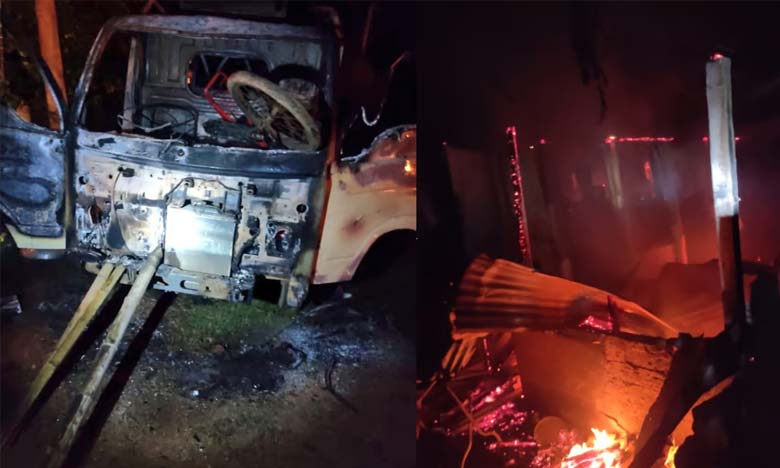 Ruckus after idol vandalism in Kali temple in Tripura dozens of houses set on fire