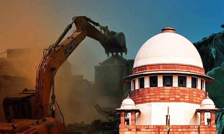 Bulldozer action illegal. No one's house can be demolished just because he is accused. The Supreme Court will issue guidelines