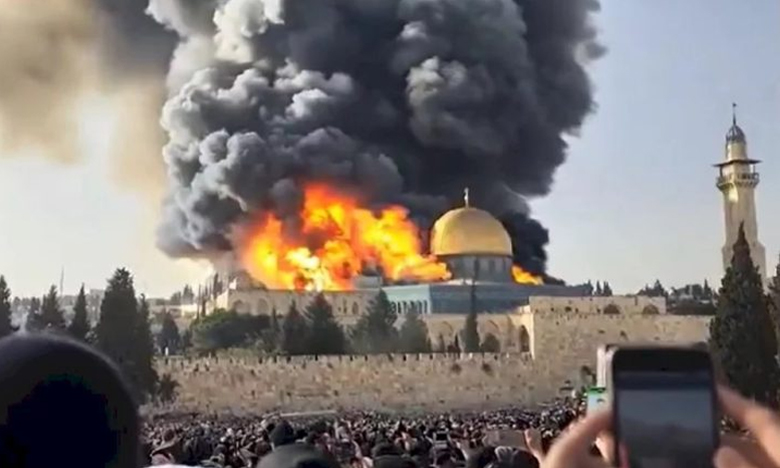 Extremist Jewish “Temple” org publishes video simulating burning of Al-Aqsa Mosque