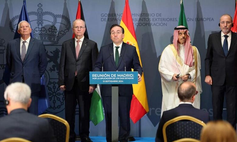 Madrid conferees call for full withdrawal of Israeli forces from Gaza