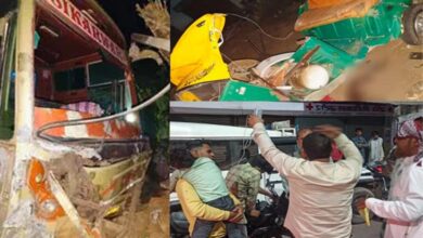 Bus hits tempo in Dholpur Rajasthan 11 people including 8 children die in tragic accident