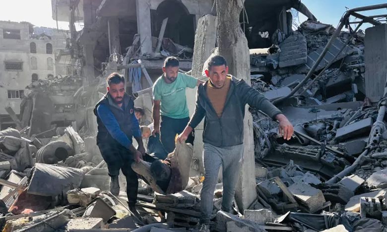 Gaza A 5-story building was destroyed in an Israeli attack in Beit Lahia 93 Palestinians were martyred