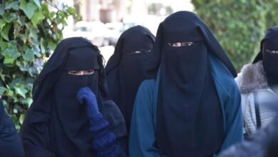 In Morocco burqa-wearing girls were barred from entering school