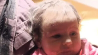 The picture of the girl who miraculously survived the Israeli attack made everyone sad