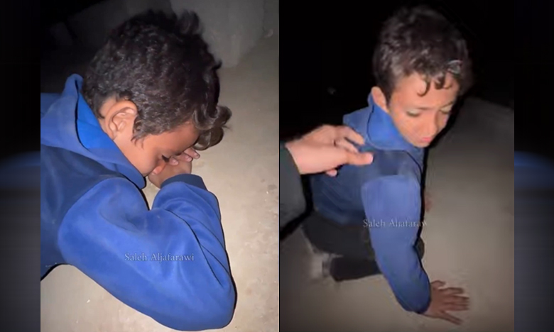 The little Palestinian sleeping every night hugging his mother's grave could not forget his shock