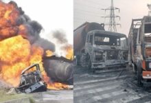 8 people burnt alive 35 injured in LPG tanker explosion in Jaipur 40 vehicles also burnt to ashes