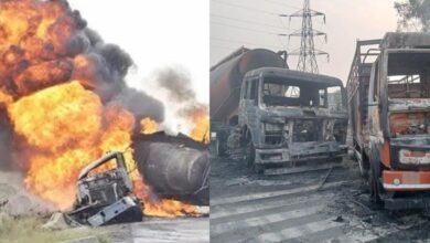 8 people burnt alive 35 injured in LPG tanker explosion in Jaipur 40 vehicles also burnt to ashes