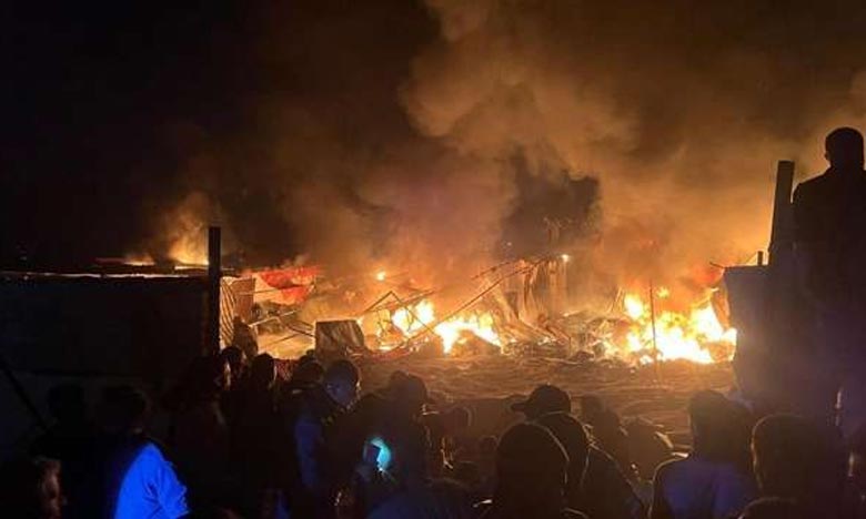 Israeli soldiers bombed and burned homeless women and children alive in tents