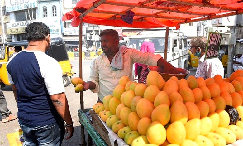 People are surprised by the early arrival of mangoes in Hyderabad