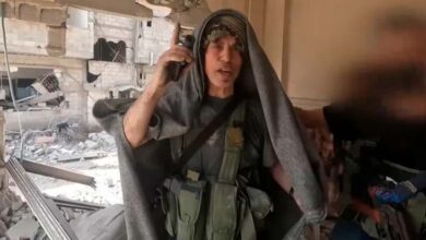 Yahya al-Sinwar fighting the enemy among the Mujahideen until his martyrdom Exclusive footage broadcast on Al Jazeera