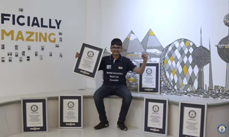 14-year-old Indian boy sets 6 world records in a single day